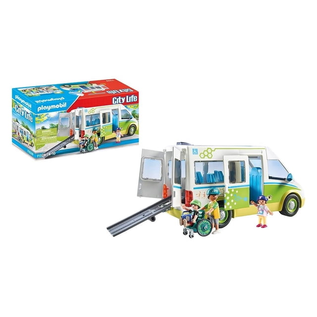 Set de Juego Playmobil City Life Colegio Autobús escolar 53 Piezas