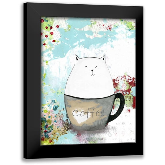 Ogren, Sarah 12x14 Black Modern Framed Museum Art Print Titled - A Little Sugar in My Coffee
