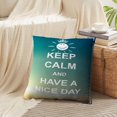 thumbnail image 4 of LALILO Throw Pillow Covers Keep Calm And Day Greeting Card Calm Cushion Cover 18" x 18", 2 Pack, 4 of 6