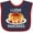 Navy and Red, variant on Inktastic I Love Pancakes with Cute Stack of Pancakes Boys or Girls Baby Bib