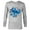 Athletic Heather, variant on Disney Stitch in Sunglasses Cool Weird and Cosmic Freestyle- Long Sleeve T-Shirt for Men - Customized-Black