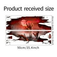 thumbnail image 3 of Uutvmp Spooky 3D Halloween Floor Decals Ghost Floor Wall Stickers for Living Room, Scary Moon Witch Cobweb Floor Stickers Ghost Hand Stretched Out Floor Decor Posters, 3 of 9
