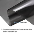 thumbnail image 3 of Uxcell Window Privacy Film 15.75 Inch x 9.84 Feet Frosted Glass Self-Adhesive Sun Blocking Sticker for Home Gray, 3 of 6