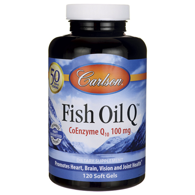 Carlson Fish Oil Q 1,200 mg 120 Sgels.