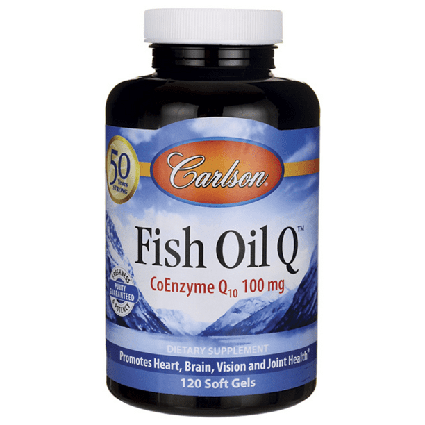 Carlson Fish Oil Q 1,200 mg 120 Sgels. - Walmart.com - Walmart.com