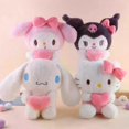 thumbnail image 3 of 22cm Plush Doll Toy Cartoon Girls Soft Stuffed Animal Kuromi Pillow Doll My Doll Gift Toys, 3 of 4