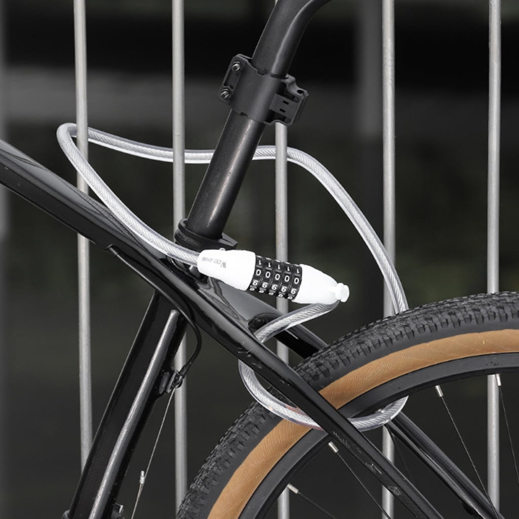 Oasiva 120cm Bike Lock Bicycles Security Lock Portable Steel Cable Lock for Cycling