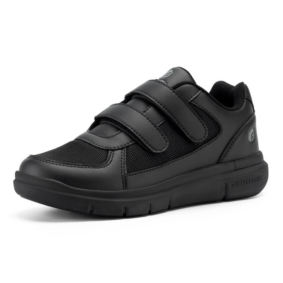 FitVille Diabetic Shoes for Men Extra Wide Mens Walking Shoes for Swollen Foot, Black, Size 12 x-Wide
