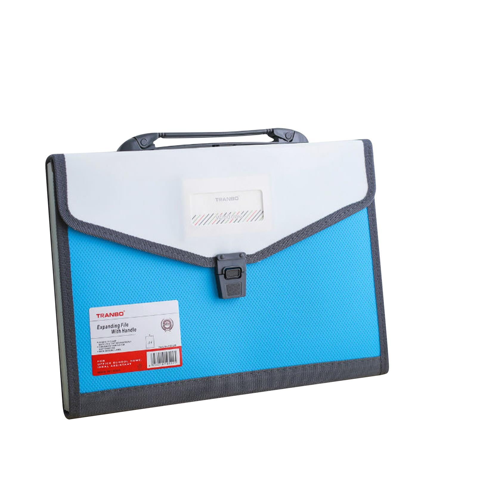 13 Pockets Accordion File Organizer with Durable Handle, A4 Expanding