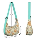Cute Chicken Hen Crescent Crossbody Bag for Women Mens Cartoon Egg Cute Chicken Hen Crescent Crossbody Bag for Women Mens Cartoon Egg