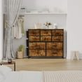 thumbnail image 4 of Luku 10 Drawer Storage Dresser with Fabric Bins Steel Frame Wood Top Multi Functional Organizer for Bedroom, Kids Room, Entryway TV Stand, Closet Storage Tower, 4 of 6