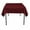 Burgundy, variant on 60"x 60 inch Square Overlay Tablecloth 100% polyester Wholesale Wedding party", (Color: Black)