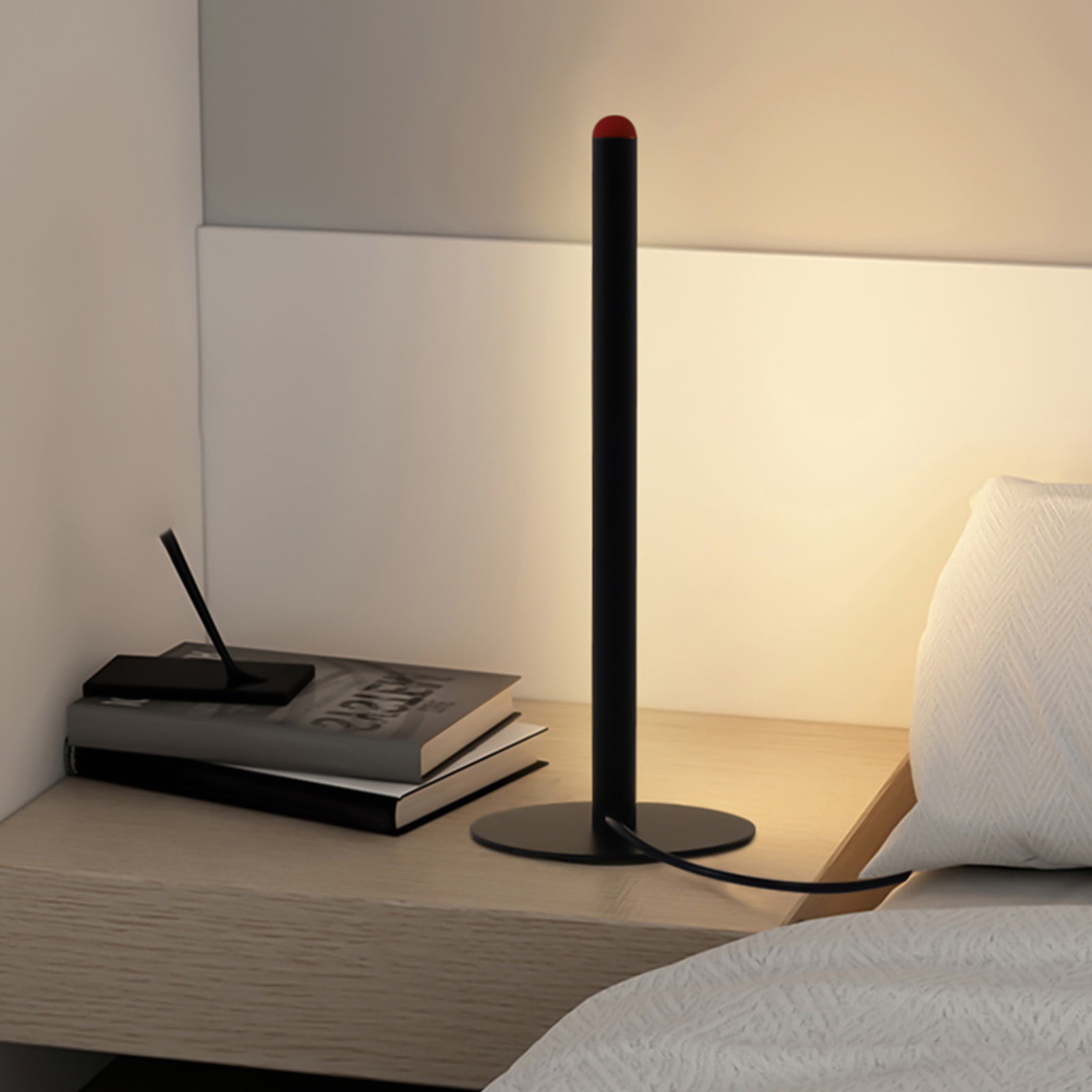 Specollect Clearance 5Pcs LED Corner Floor Lamp, 9.84in Minimalist Dimmable Sleek Light, Standing Tall Lamp for Living Room, Bedroom, Office, Warm White Light Atmosphere Lamp