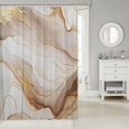 thumbnail image 2 of Abstract Marble Shower Curtain Brown Marble Grain Bath Curtain For Adults Women Men,Gradient Marbling 72"Wx72"L Bathroom Curtain Modern Aesthetic Tie Dye Bathroom Accessories, 2 of 6