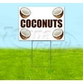 thumbnail image 1 of Coconuts (18" x 24") Yard Sign, Includes Metal Step Stake, 1 of 6