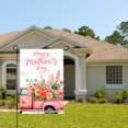 thumbnail image 2 of Happy Mothers Day Pink Truck With Flowers Garden Flag For Home Outdoor Garden Yard Decor 12x18 Inch, 2 of 5