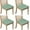 Light Blue Christmas, variant on Red Christmas HO Seat Covers for Dining Room Chairs Set Of 4,Stretch Printed Washable Chair Seat Cover with Elastic Ties and Button,Removable Waterproof Couch Cushion Covers