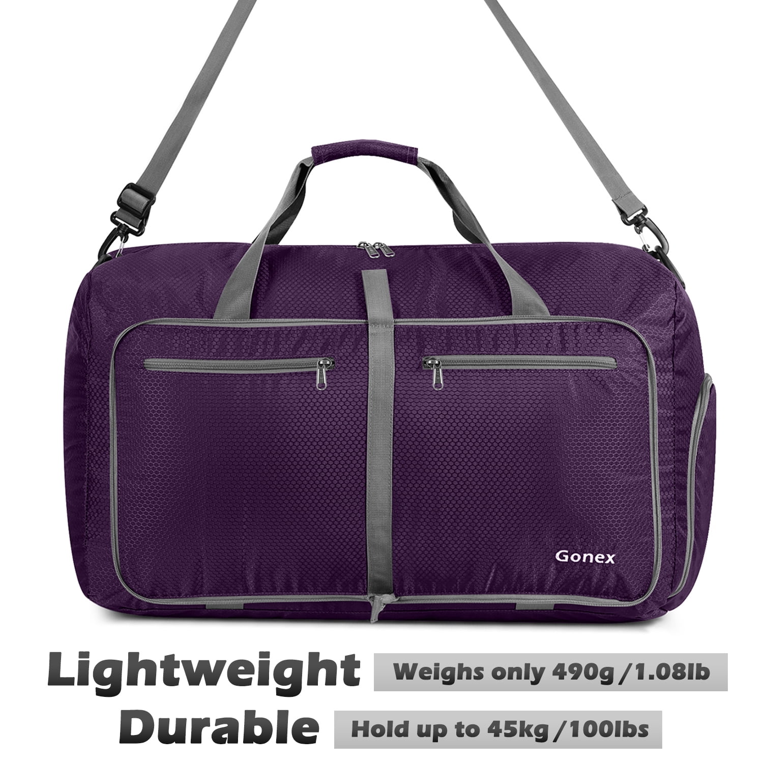 gonex 40l packable travel duffle bag