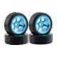 thumbnail image 1 of ruedas de oruga rc 4 Uds. de accesorios para neumáticos de repuesto, modelo de Control remoto, Kit de llantas de rueda de Metal RC para K989 K969 P939 284131 Crawler , Azul azul Magideal ruedas de oruga rc, 1 of 7