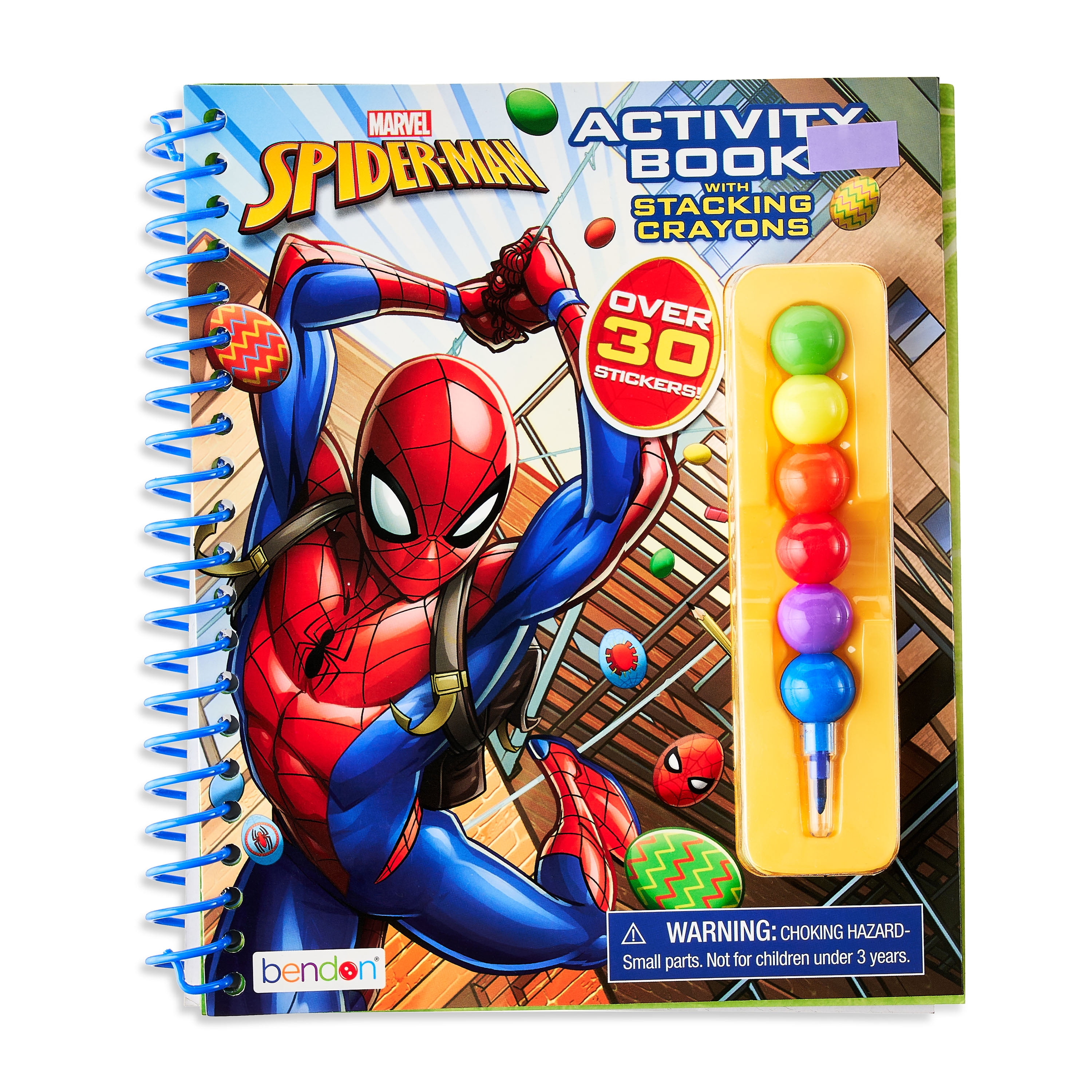 Marvel Spiderman Easter Coloring Book with Stacking Crayons