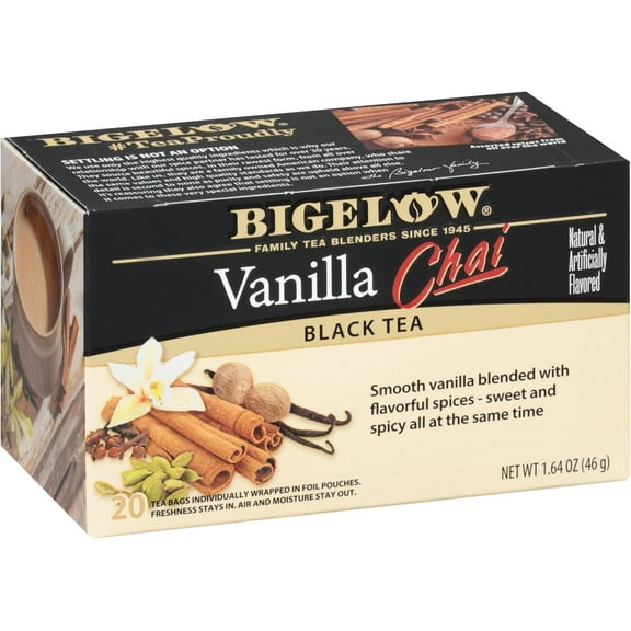 Bigelow Vanilla Chai Black Tea Bags 20-Count Box