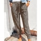 thumbnail image 3 of Pantalones casuales de mujer,Pantalones de mujer Pantalones de salón con estampado de leopardo Pantalones de mujer con estampado de leopardo Salida de alta intensidad, 3 of 6