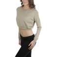 thumbnail image 4 of ToBeInStyle Women's Long Sleeve Cropped Sweater, 4 of 27
