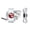 White, variant on Diving Flag Scuba Diver Dive Shark Headphone Cord Wrap Cable Wire Organizer Set