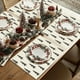 thumbnail image 3 of Camino de mesa navideño con diseño de copos de nieve y árboles, tejido de poliéster antideslizante, resistente al calor, para decoración de cenas navideñas, f Nchkun, 3 of 8