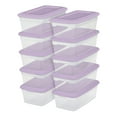 thumbnail image 3 of Sterilite Set Of (10) 5.7L Boxes Purple, 3 of 3