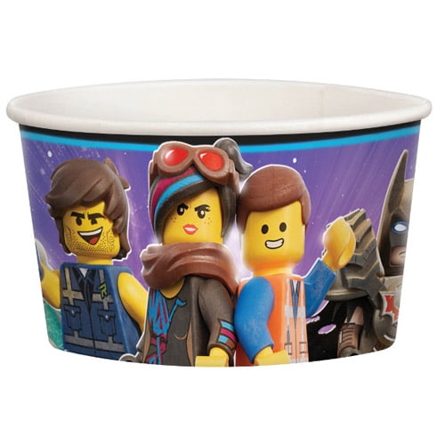 ~ Birthday Party Supplies Beverage Drinking LEGO MOVIE 2 9oz PAPER CUPS 8 