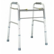 Lumex Folding Walker Adjustable Height Imperial Collection Aluminum 600 lbs. 31 to 38 Inch 1 Count