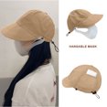 thumbnail image 4 of Sombrero de pescador de secado rápido ajustable con circunferencia de 54-58 cm, protector solar de verano para exteriores, se puede colgar con máscara, sombrero para el sol, 4 of 5