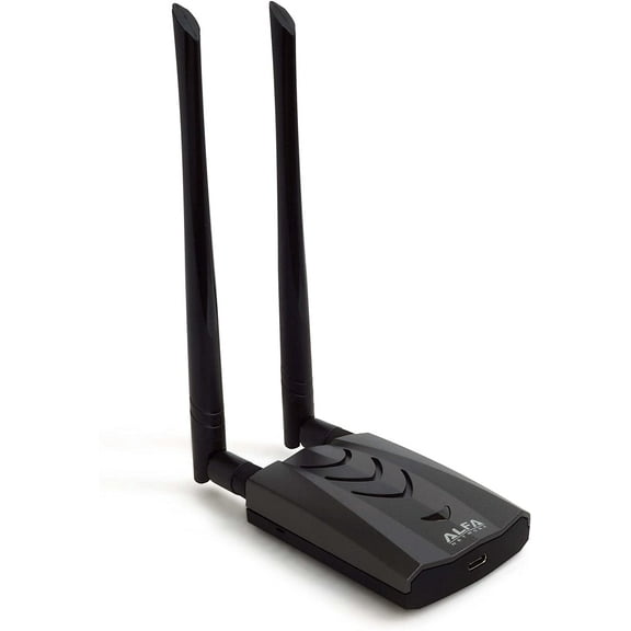 Alfa AWUS036ACH AC1200 Dual-Band USB 3.0 Wi-Fi Adapter with High-Gain Antennas for Windows, Mac, Linux