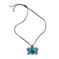 thumbnail image 2 of NOVICA Handmade .925 Sterling Silver Natural Orchid Pendant Necklace Adjustable in Blue from Thailand Resin Glass Bead 'Natural Feeling in Blue', 2 of 9