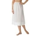 thumbnail image 1 of Women's Shadowline 6419 Adjustable Length Half Slip (White 3X), 1 of 3