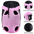 thumbnail image 4 of Mochila para transportar mascotas, mochila ajustable para transportar perros y gatos, bolsa de viaje, con las piernas afuera, apta para viajar, caminar, acampar, para perros pequeñ, 4 of 5