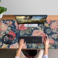 thumbnail image 4 of Long Mouse Pads for Desk,Pioneer Flower Floral Print Pattern Desk Mats on Top Of Desks, Desk Mouse Pad Extra Large with 3mm Non-Slip Base and Stitched Edge for Gaming,Office,Work,Home 47.3"x23.6", 4 of 6