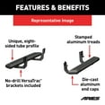 thumbnail image 4 of ARIES 2556001 AdvantEDGE Black Aluminum 53-Inch Truck Running Boards, Select Chevrolet Silverado, GMC Sierra 1500, 2500, 3500 HD Fits select: 2015-2018 CHEVROLET SILVERADO K1500 LT, 4 of 9