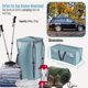 thumbnail image 5 of 10 Pack Moving Bags w/Backpack Straps, Heavy Duty, Moving Boxes Alternative, Packing Supplies, Large Storage Totes for Dorm Room Essentials with Zipper for Clothes (Clear, 10 Pack), 5 of 5