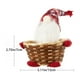 thumbnail image 2 of Canasta de dulces de mimbre de muñeca sin rostro de Navidad A, Canasta de frutas de Navidad de mimbre, Cabeza de muñeca sin rostro, Artículos de Navidad, Utensilios para mesa de hogar, 2 of 5