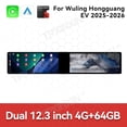 thumbnail image 3 of TPXINXIN Dual 12.3 inch Screen Car Radio For Wuling Hongguang EV 2025-2026 Android GPS Navigation Multimedia Video Player Stereo Receiver Head Unit, 3 of 15