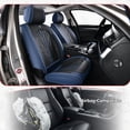 thumbnail image 6 of Car Seat Covers，Front and Rear, Fits Hyundai Venue 2021, Black & Blue 5 Pieces, 6 of 10