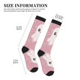 thumbnail image 2 of Compression Socks for Women and Men - Cute Pink Halloween Ghost A Compression Socks Circulation for Workout, 2 of 8