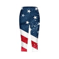 thumbnail image 5 of qelini Capri Leggings for Women Plus Size July 4th Capris Pants High Waist Print Ankle Pants Daily Wear, 5 of 5
