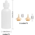 thumbnail image 6 of Monebena Pack of 5 Pet Feeding Bottle, Reusable Nursing Bottles Kits with Silicone Nipple, Replacement Original Feeding Bottle for Newborn Kittens Puppies Rabbits Small Cat Dog Animals, Long Nipple, 6 of 13