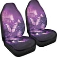 thumbnail image 3 of Psesaysky Purple Butterfly Faith Love Hope Vehicle Seat Covers for Sedans, 2 Pcs High Back Front Seat Cover Soft Breathable Front Seat Covers, 3 of 8