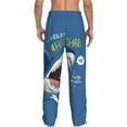 thumbnail image 6 of Mens Pajama Pants, Great White Shark Soft Sleep & Lounge Pants for Men, Cuteness Casual PJ Bottoms Pants with Pockets, 6 of 7