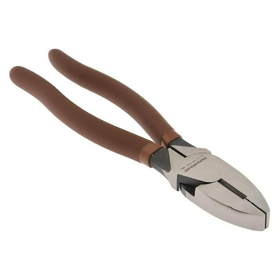 Lineman's Pliers 9 Inch High Leverage Side Cutting - Cr-Mo Steel Serrated Jaw Pliers with Ergonomic Grip - Electrical Tools for Professionals & DIY