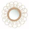 thumbnail image 1 of Espejo de ratán, Espejo de maquillaje de pared para colgar en , Espejo de de tocador creativo, Espejo bohemio, Espejo de pared de DIA INTERIOR 16.5 CM Gloria espejo para maquillarse, 1 of 9
